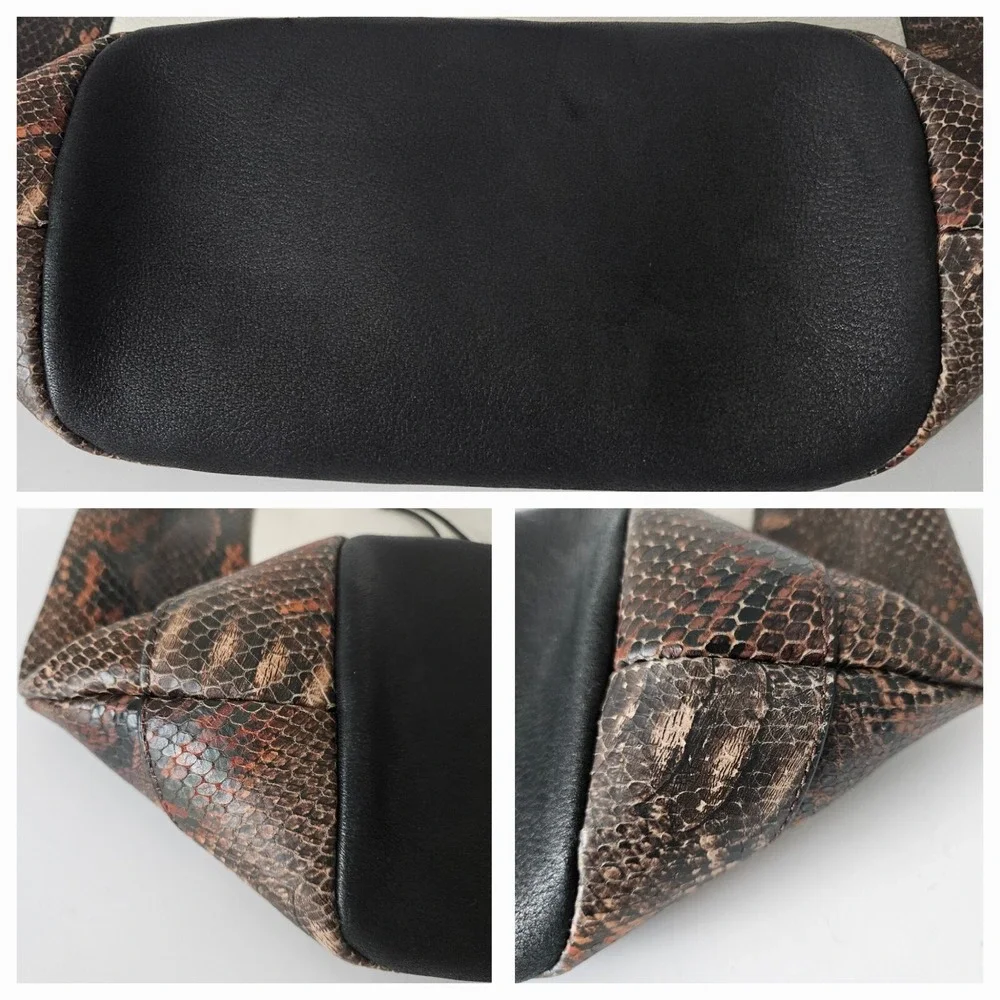 Vince Camuto Hobo Snakeskin Leather Bag 16